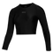 Sunn L/S Crop Rashvest Women - Black